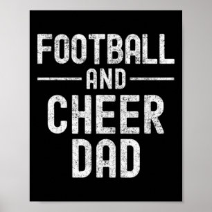 Footll And Cheer Dad Cheerleading  Poster