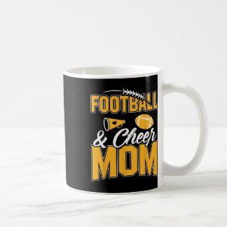 Footll And Cheer Mom Cheerleading Mother Footll _2 Coffee Mug