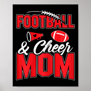 Footll And Cheer Mom Cheerleading Mother Footll _3 Poster