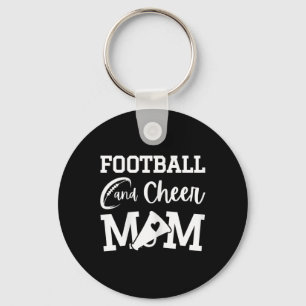 Footll And Cheer Mom Green Cheerleading Keychain