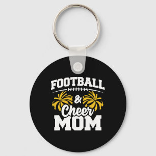 Footll Cheer Mom - High School Cheerleader - Cheer Keychain