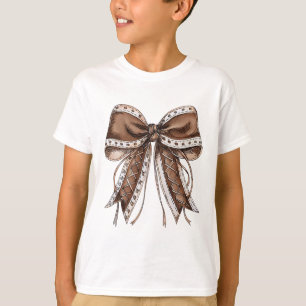 Footll Coquette Bow Game Day Shirt 2 Sided