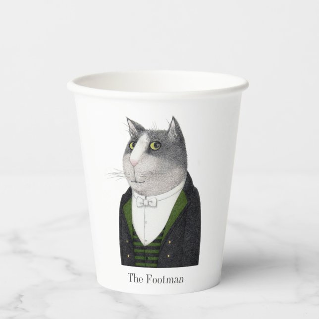 FOOTMAN CAT Paper Cups (Front)