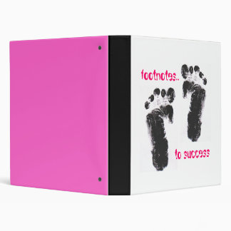 footnotes..., to success 3 ring binder