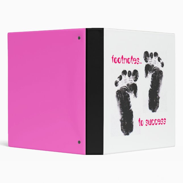 footnotes..., to success 3 ring binder (Background)