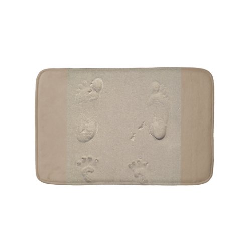 Footprint bath mat