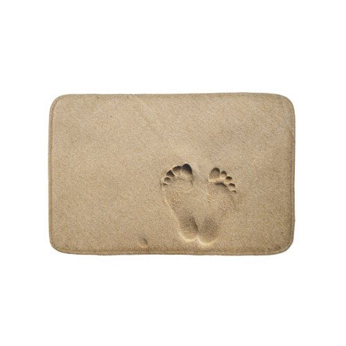 Footprint beach bath mat