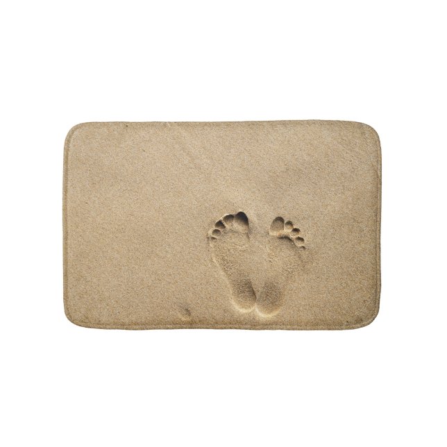 Footprint beach bath mat (Front)