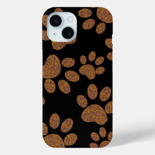 footprint dog iPhone 15 case