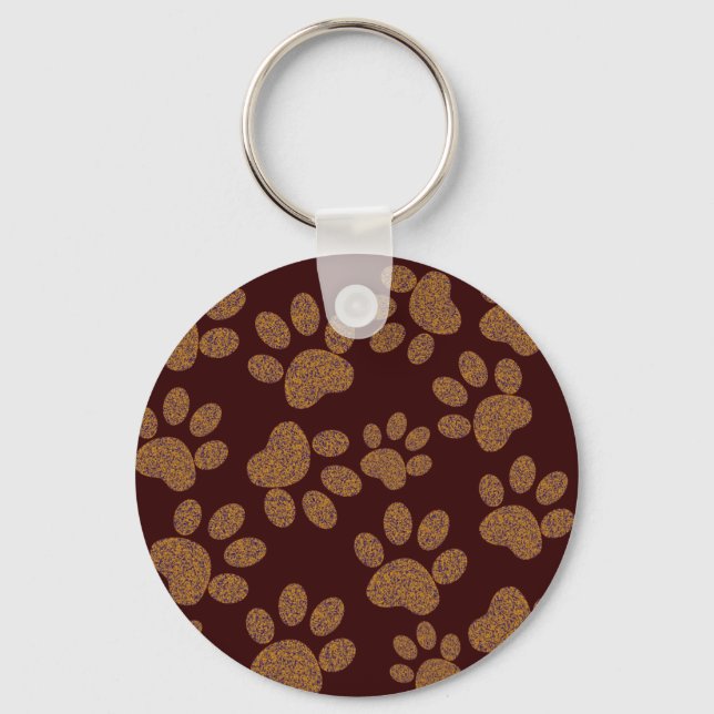 footprint dog keychain (Front)