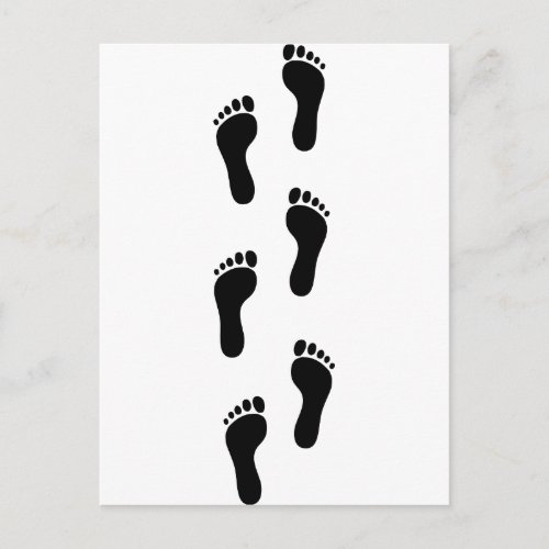 Footprint _ Feet Postcard