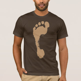 Footprint in Brown T-Shirt