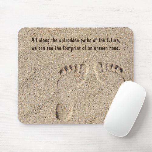 Footprint In Sand Mouse Pad