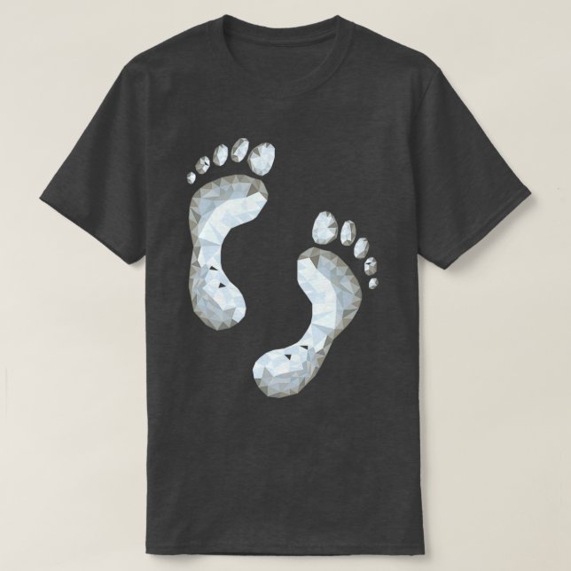 Footprint Low Polygon T-Shirt (Design Front)
