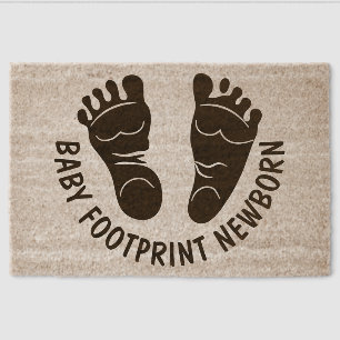 Footprint Newborn Baby Fiber Doormat