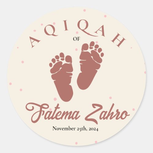 Footprint Newborn Baby Girl Muslim Aqiqah Aqeeqa