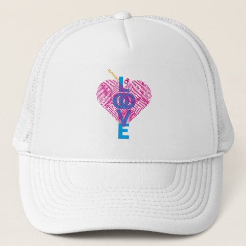 FOOTPRINT OF LOVE by Masanser Trucker Hat