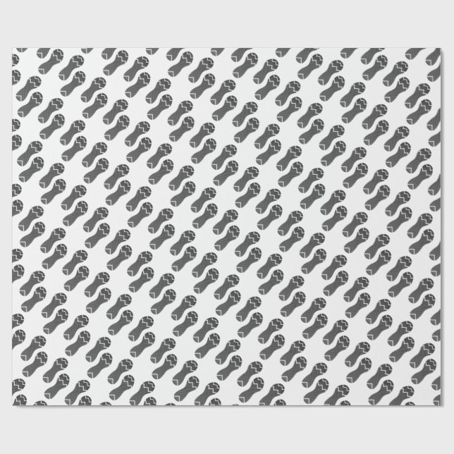 Footprint of running shoes wrapping paper (Flat)