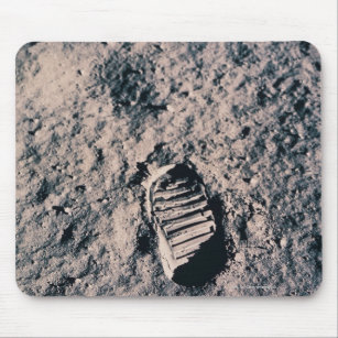 Footprint on Lunar Surface Mouse Pad