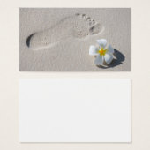 Footprint on the sand (Front & Back)