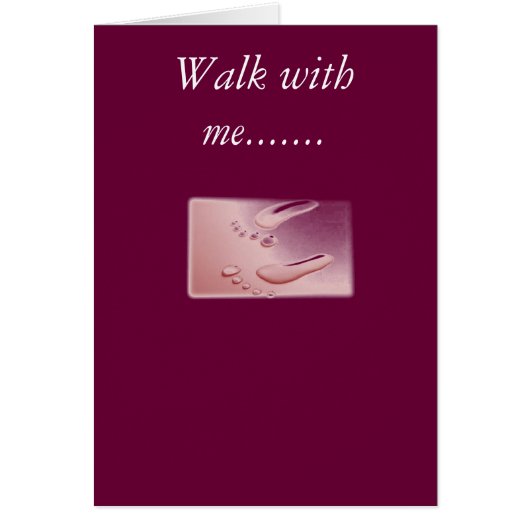 footprints2, Walk with me....... Cards (Front)