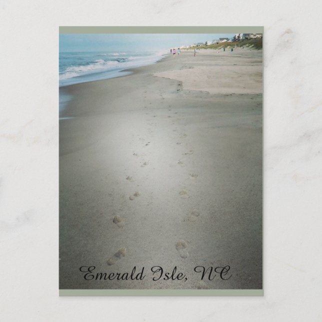 Footprints Along the Water's Edge Postcard (Front)