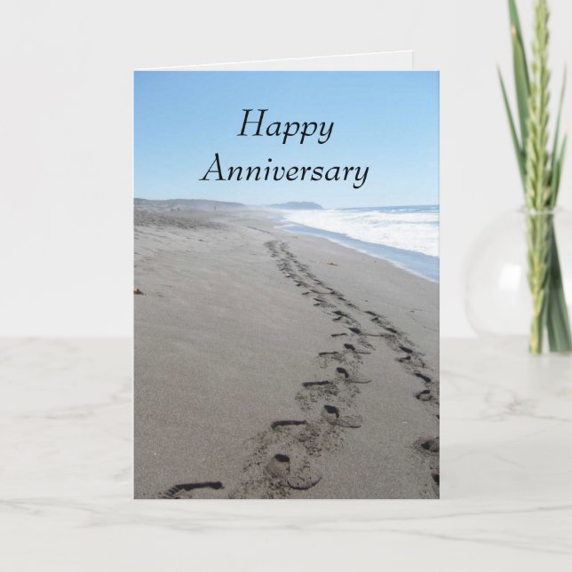 Footprints Anniversary Card (Front)