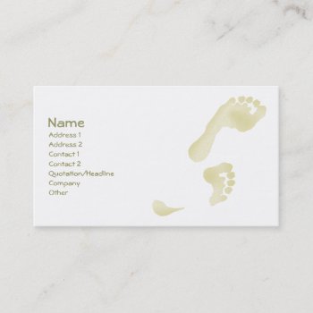 Footprints Business Card by pixelholicBC at Zazzle