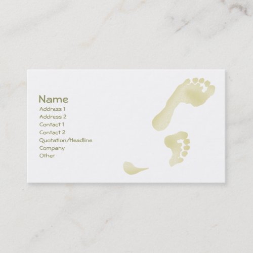 Footprints Business Card