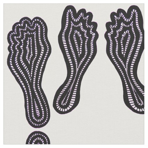 Footprints Fabric