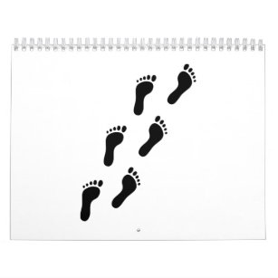 Footprints feet calendar