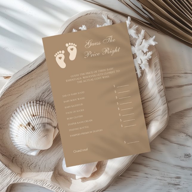 Footprints Gender Reveal Guess The Price Right (Creator Uploaded)