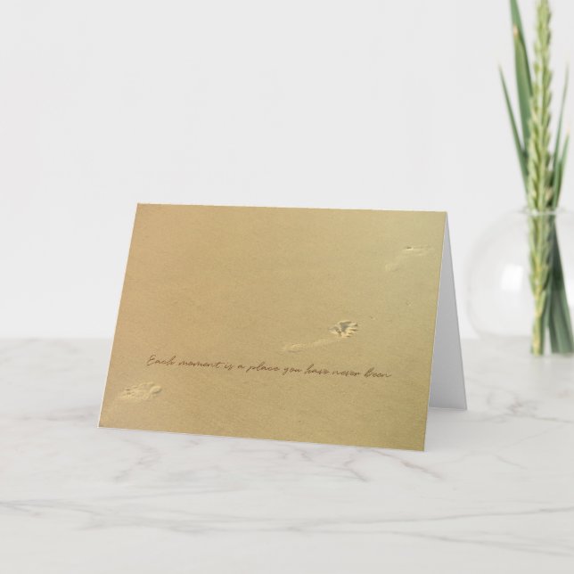 FOOTPRINTS Greeting Card (Front)