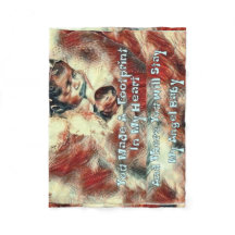 Footprints In My Heart Fleece Blanket