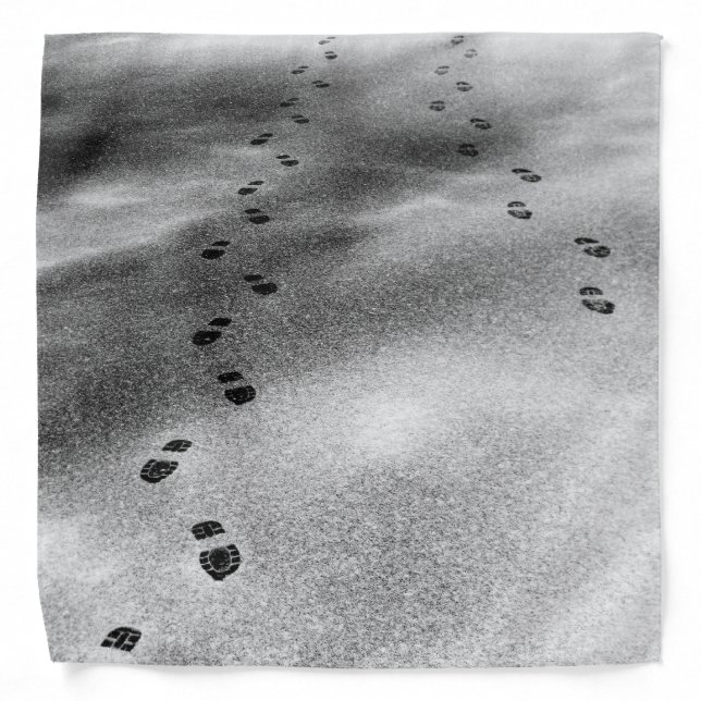 Footprints in Snow Bandana (Front)
