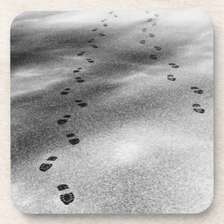 Footprints in Snow Drink Coaster