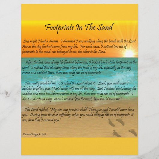 Footprints in the Sand (Front)