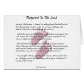 Footprints In The Sand (Front Horizontal)