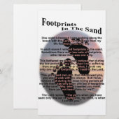 Footprints in the Sand... (Front/Back)