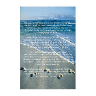 Footprints in the sand acrylic print