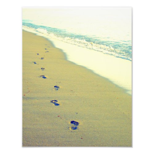 Footprints in the Sand Beach Photo