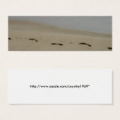 Footprints in the sand Bookmark (Front & Back)