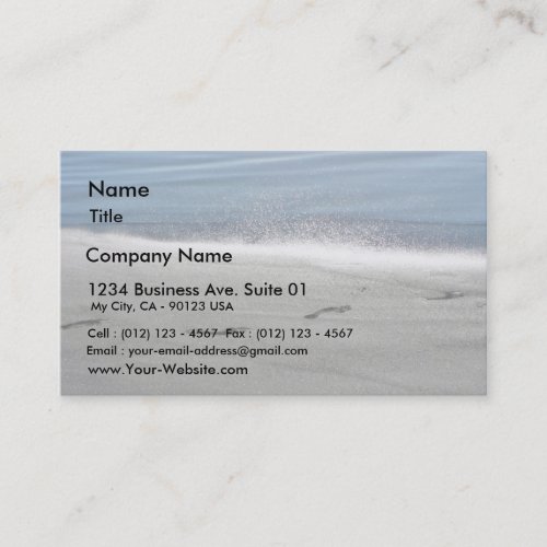 Footprints In The Sand Business Card