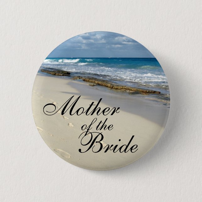 footprints in the sand buttons (Front)