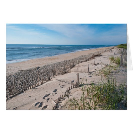 Footprints In The Sand Card (Front Horizontal)