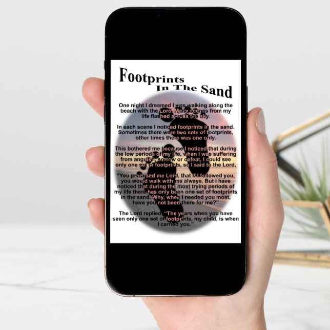 Footprints in the Sand Card (Front Digital)