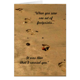 Footprints in the Sand Cards