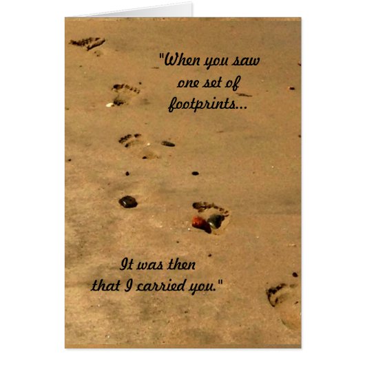 Footprints in the Sand Cards (Front)