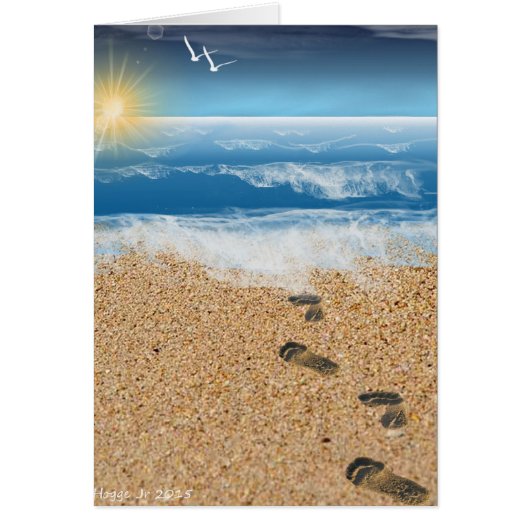 Footprints in the Sand Cards (Front)