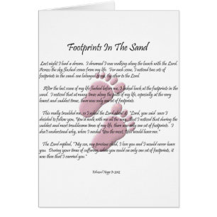 Footprints In The Sand Cards